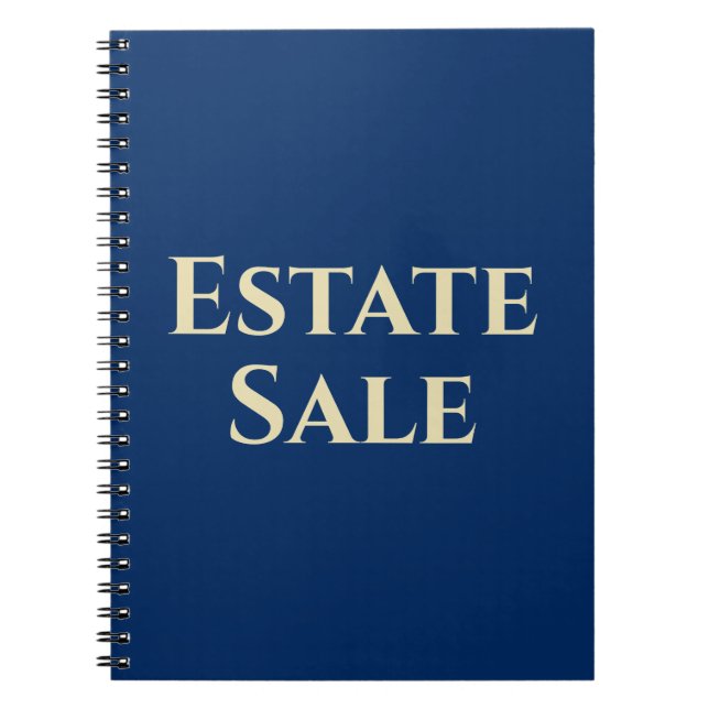 Estate Sale Support Notebook (Front)