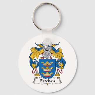 Esteban Family Crest Key Ring
