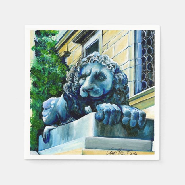 Esteemed Feline, Washington DC, USA Napkin (Front)