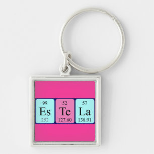 Estela periodic table name keyring