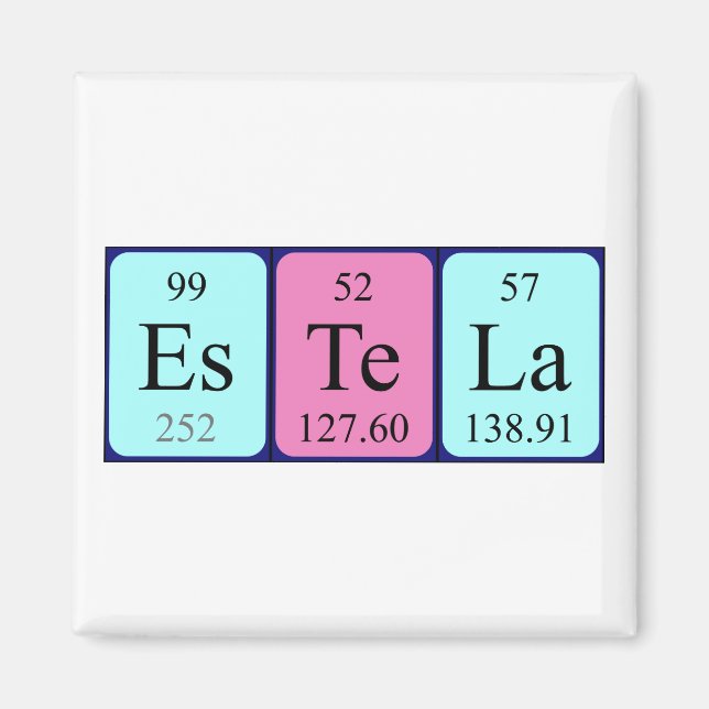 Estela periodic table name magnet (Front)