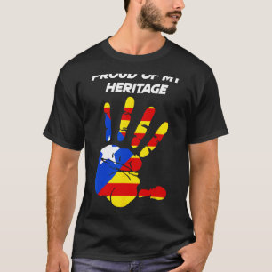 Estelada Blava Flag Printed Palm T-Shirt