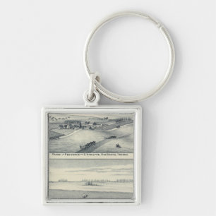 Estella Blanca Vineyard, California Key Ring