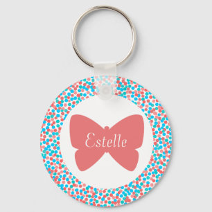 Estelle Butterfly Dots Keychain