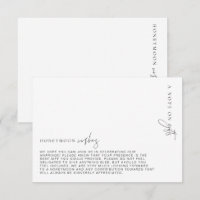 Estelle Minimalist Honeymoon Wishes Card