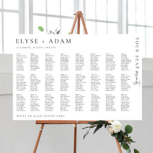 Estelle Modern Minimal 24 Table Seating Poster
