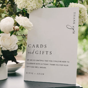 Estelle Modern Minimal Cards & Gifts Sign