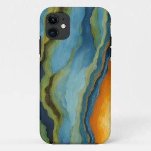 "Estepona" Horizontal Fractured Layers Case-Mate iPhone Case