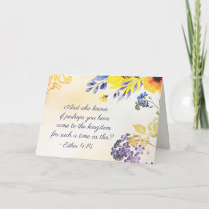 Ester 4:14 Come to the Kingdom for such a Time Card