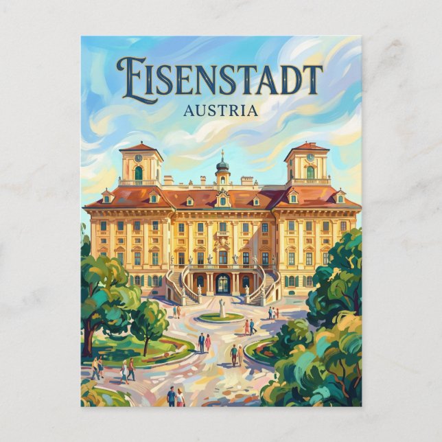Esterházy Palace Austria Postcard (Front)