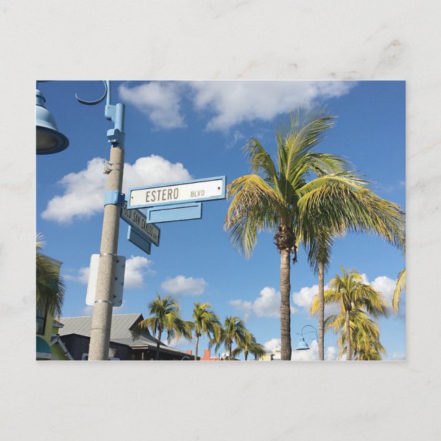 Estero Blvd, Fort Myers Beach, Florida Postcard (Front)