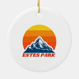 Estes Park, Colorado Ceramic Tree Decoration
