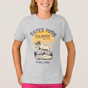 Estes Park Colorado National Park Elk Sunset T-Shirt
