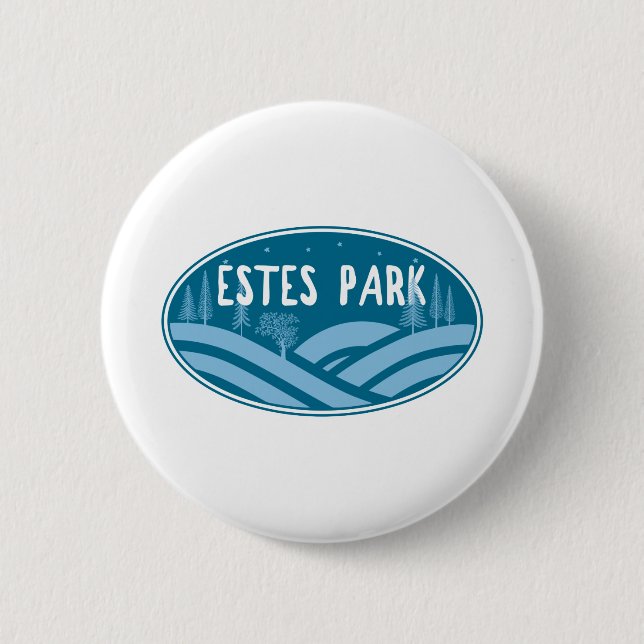 Estes Park Colorado Outdoors 6 Cm Round Badge (Front)