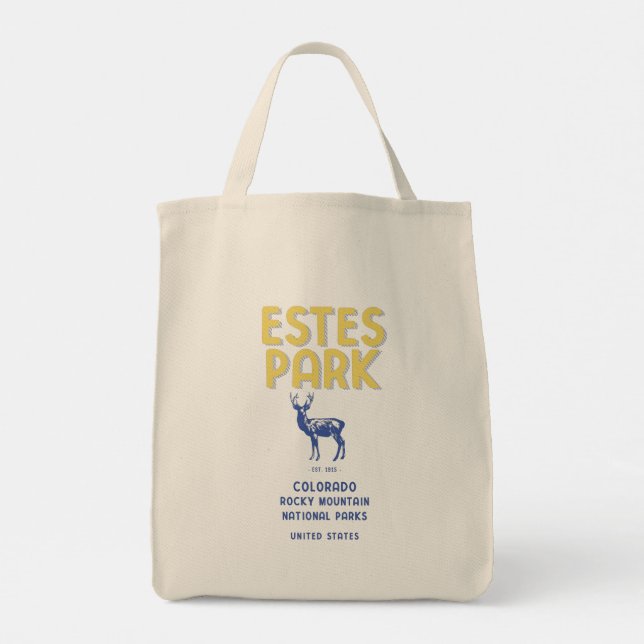Estes Park Colorado Rocky Mountain National Park Tote Bag (Back)