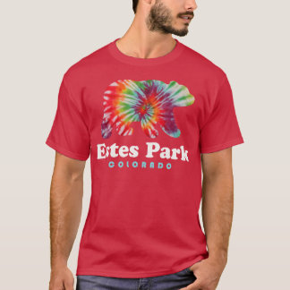Estes Park Colorado Rocky Mountains Bear Tie Dye T-Shirt