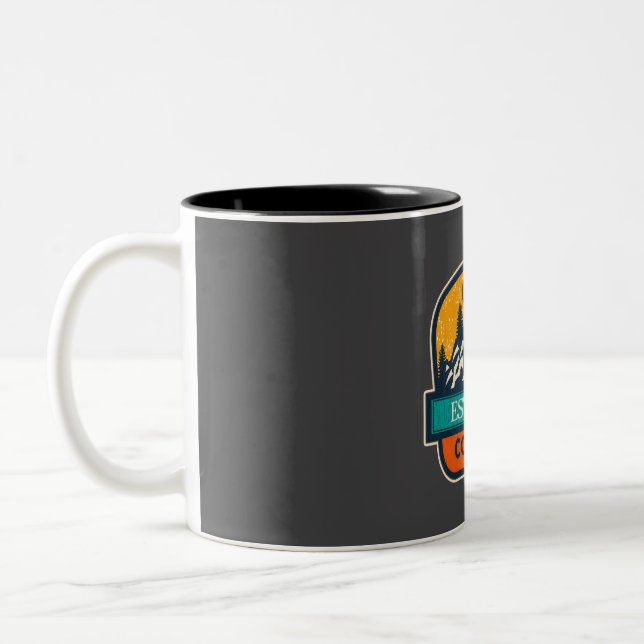 Estes park Colorado  Two-Tone Coffee Mug (Left)