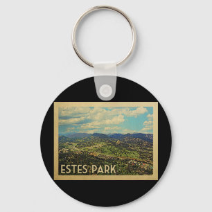 Estes Park Colorado Vintage Travel Key Ring