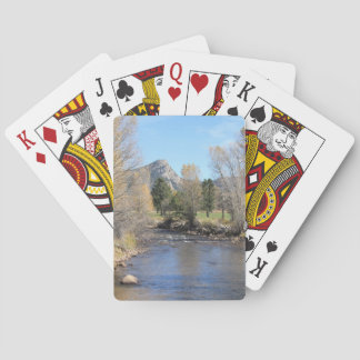 Estes Park Lake ceramic tile Playing Cards