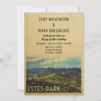 Estes Park Wedding Invitation Colorado