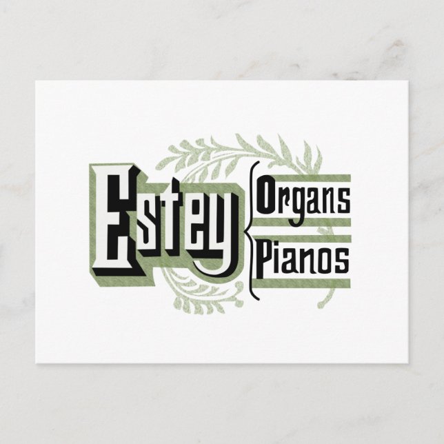 Estey Organs & Pianos Postcard (Front)