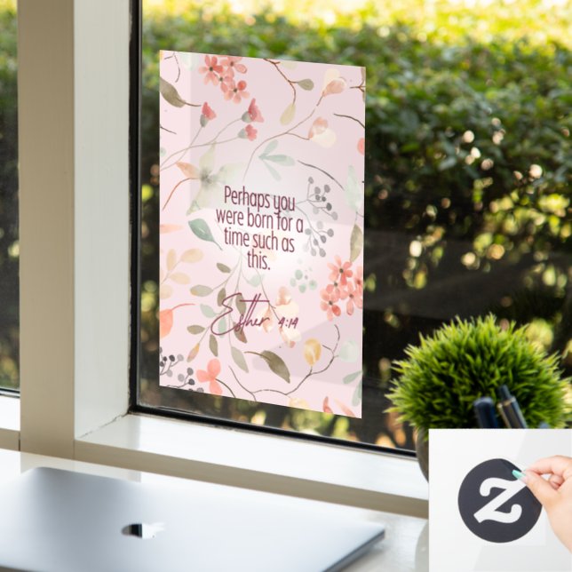 Esther 4:14 Christian Bible Verse Art (Office)