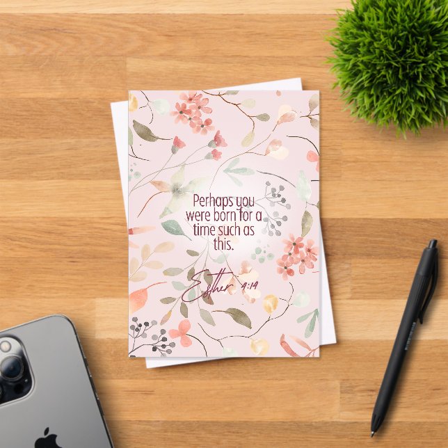 Esther 4:14 Christian Bible Verse Art Acrylic Invitations (Insitu (Invitation Card))