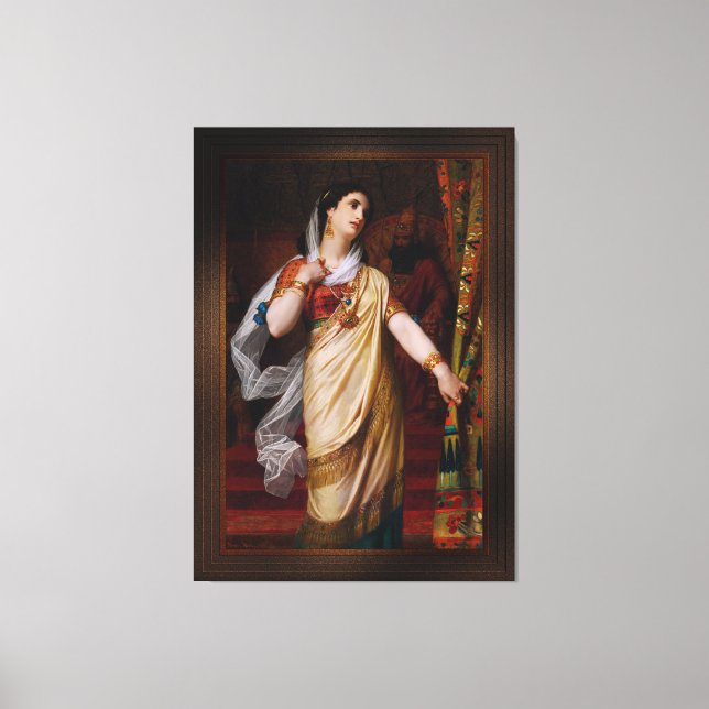 Esther by Hugues Merle Canvas Print (Front)