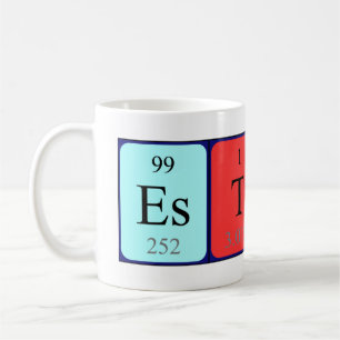 Esther periodic table name mug