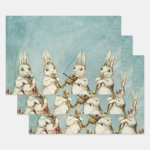 Esther rabbit vintage great picture  wrapping paper sheet