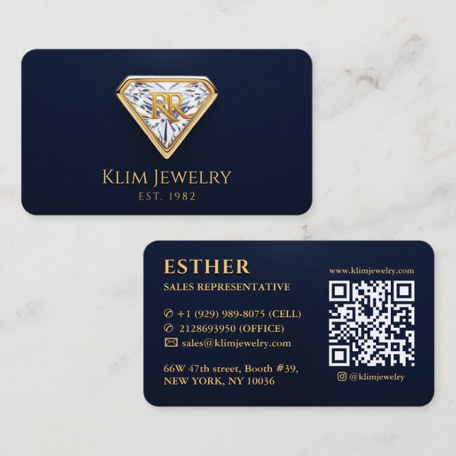 ESTHER Sales Representative Business Card (Front/Back)