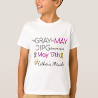 Esther's Miracle Kids' T-Shirt - Go Grey in May