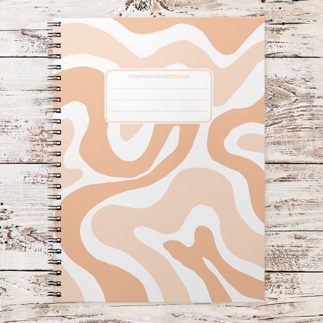 Esthetic Pastel Liquid Swirl Abstract Composition Notebook (Creator Uploaded)