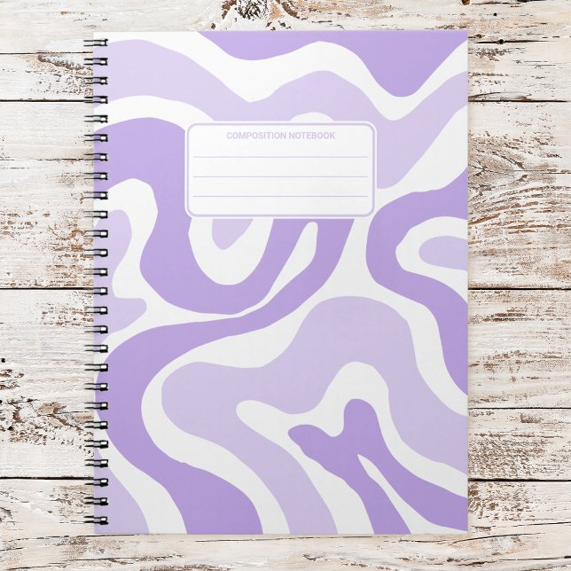 Esthetic Pastel Liquid Swirl Abstract Composition Notebook (Creator Uploaded)
