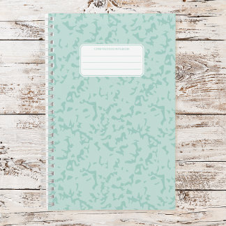 Esthetic Soft Pastel Marble Composition Notebook