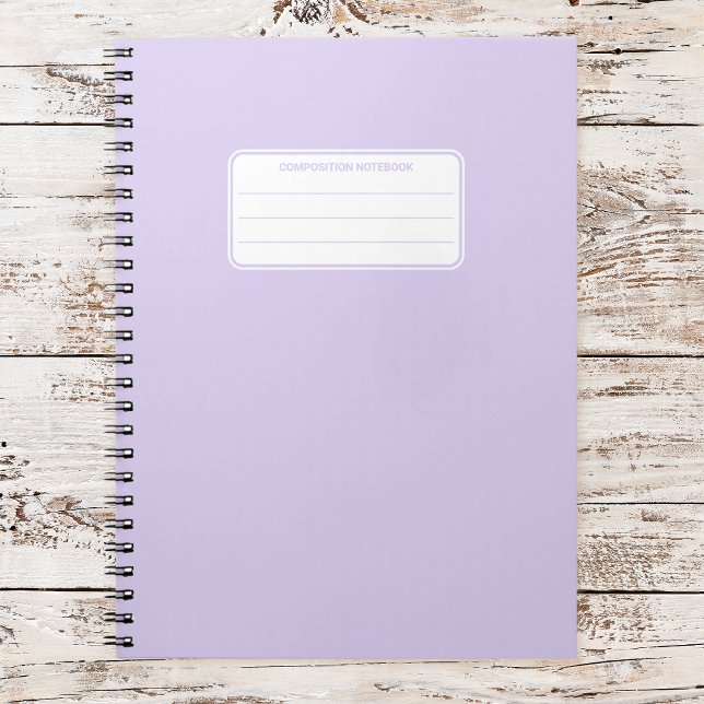Esthetic Soft Pastel Solid Color Composition Notebook (Creator Uploaded)