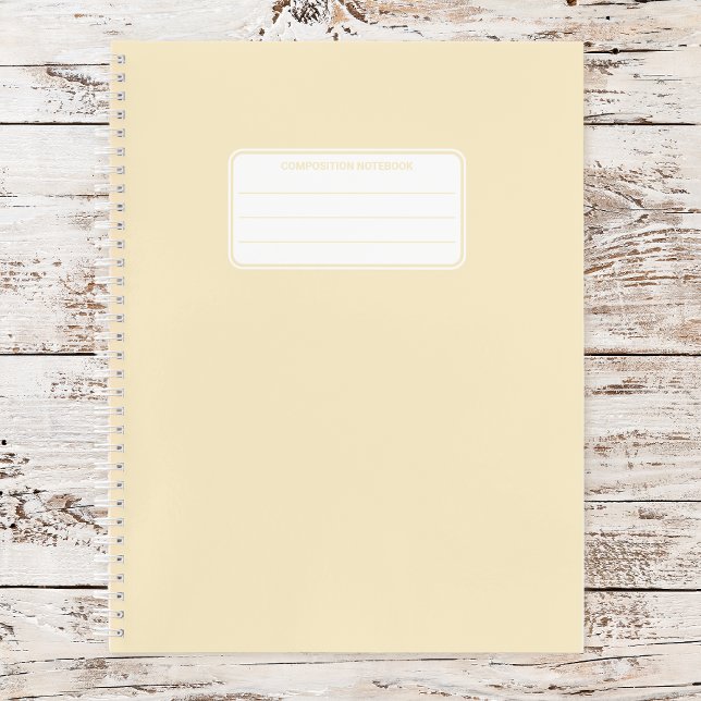 Esthetic Soft Pastel Solid Color Composition Notebook (Creator Uploaded)