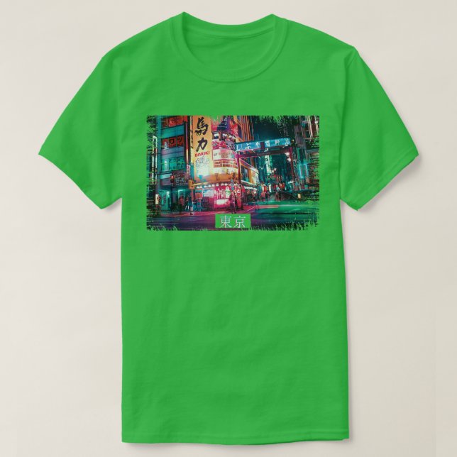 Esthetic Vaporwave Japan 80s 90s Meme Tokyo 48 T-Shirt (Design Front)