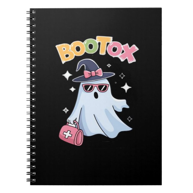 Esthetician Botox Halloween Aesthetic Nurse Plasti Notebook (Front)