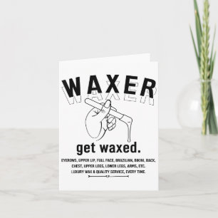 Esthetician Brazilian Waxing - Wax Boss Tee Womens Card