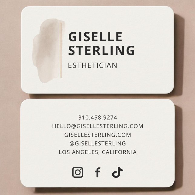 Esthetician  business card (Creator Uploaded)