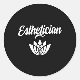 Esthetician Estheticians Profession Team Facialist Classic Round Sticker