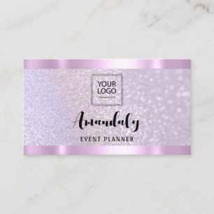 Esthetician Lash Nails Hair QR Code Logo Pink  Business Card