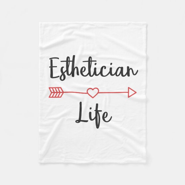 Esthetician life fleece blanket (Front)