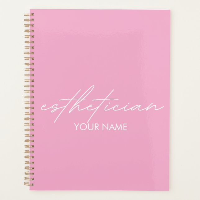 Esthetician Notebook - Personalized Gift Planner (Front)