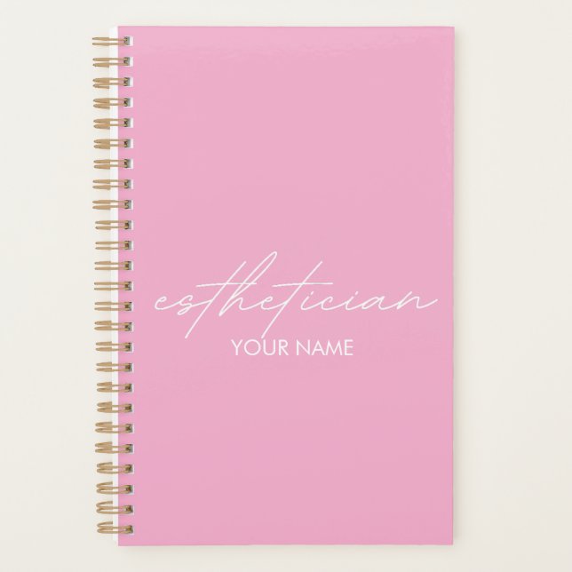 Esthetician Notebook - Personalized Gift Planner (Front)