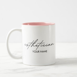 Esthetician Notebook - Personalized Gift Two-Tone Coffee Mug