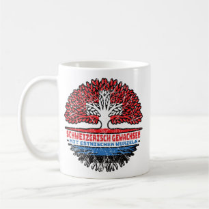 Estland Estnisch Schweizer Schweiz Baum Wurzel Coffee Mug