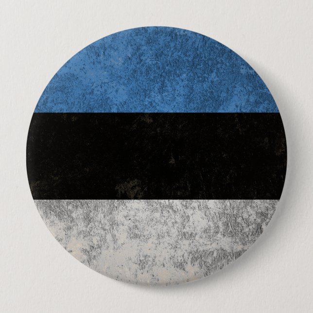 Estonia 10 Cm Round Badge (Front)