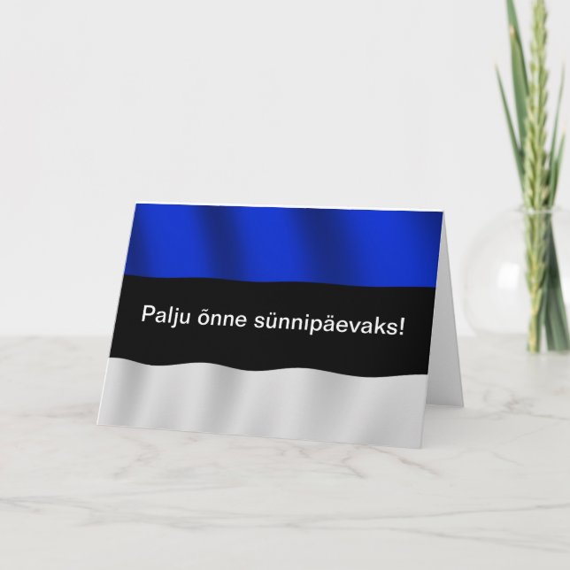 Estonia Birthday Card (Front)
